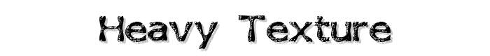 Heavy Texture font